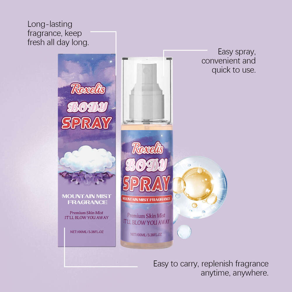 Roxelis Misty Atmosphere Perfume Niche Fresh Soft and Elegant Long-lasting Body Fragrance Spray S260131