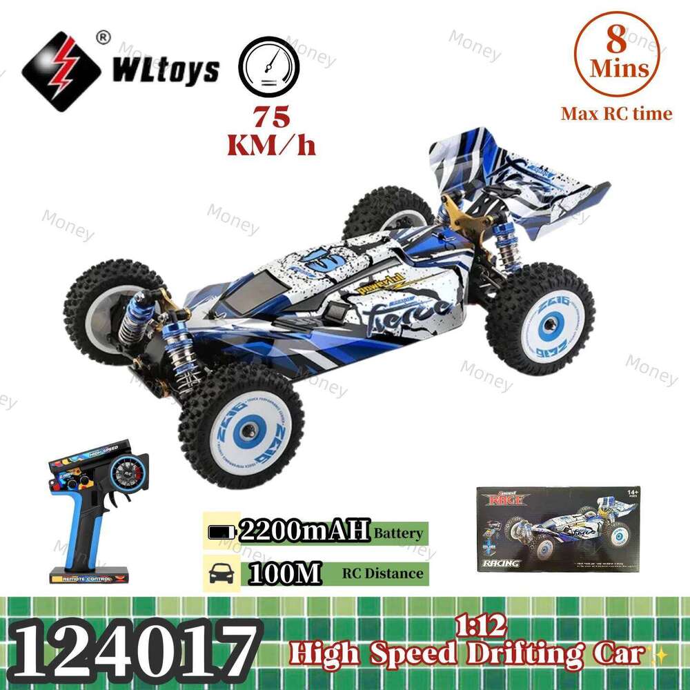WLtoys 124017 1:12 75KM/H Racing RC Cars 4WD Brushless Motor High Speed Remote Control Off-road Drift Car Y260131