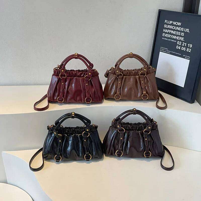 LEFTSIDE Small PU Leather Crossbody Bag for Women Shoulder Bags 2025 Designer Luxury Short Handle Brand Handbags and Purses XJ260131