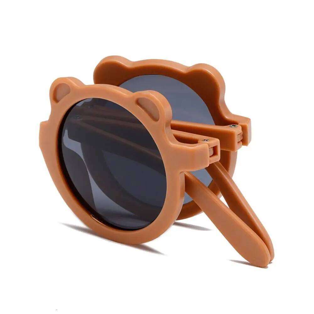 Light Weight Plastic Sunglasses Bear Shape Solid Color Children's Glasses Cute Eyewear Accessories Kids H260130
