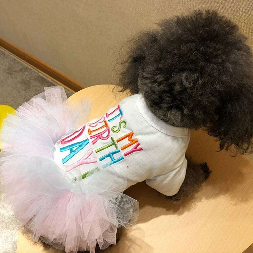 Summer Skirt Birthday Princess Dog Wedding Dresses Yorkie Clothes For Dogs Skirts Pet Cat Dress H260129