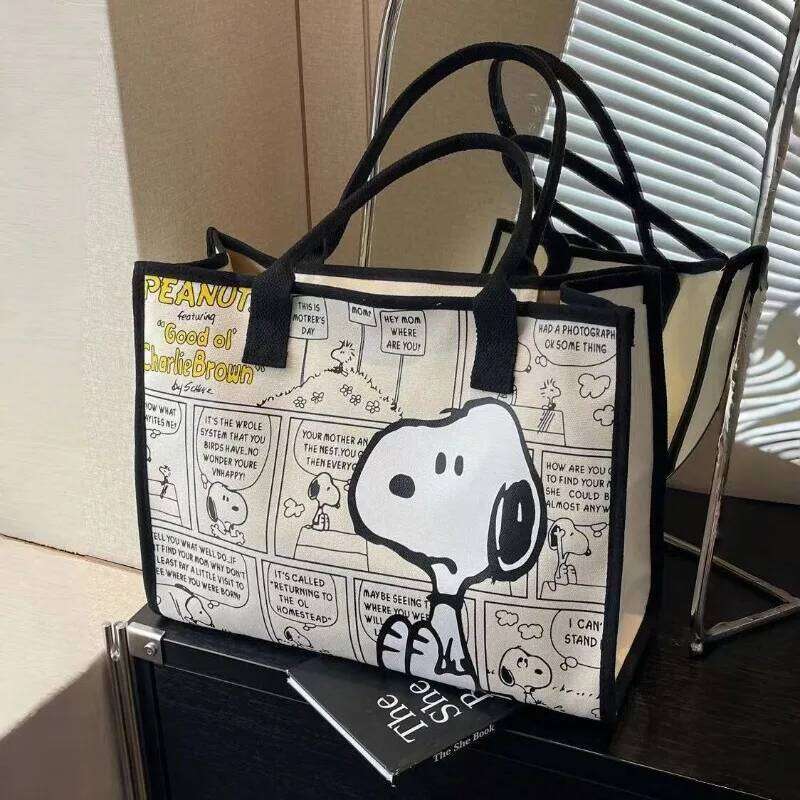 No.1 Anime Tote Canvas Large Capacity Female Environmental Protection Portable Pu Cute Printing Shopping Bag XJ260130