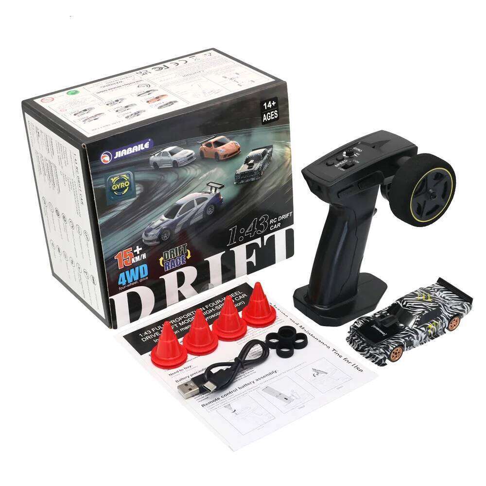 1/43 4WD RTR Drift Remote with Gyro Radio Control 2.4G Mini Racing Drifting Toys Car Children Gifts Y260131