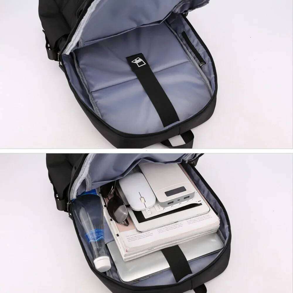 Men School Backpack Waterproof Nylon Backpacks USB Charging Laptop Backbag Large Capacity Rucksack for Books Outdoor Travel 2025