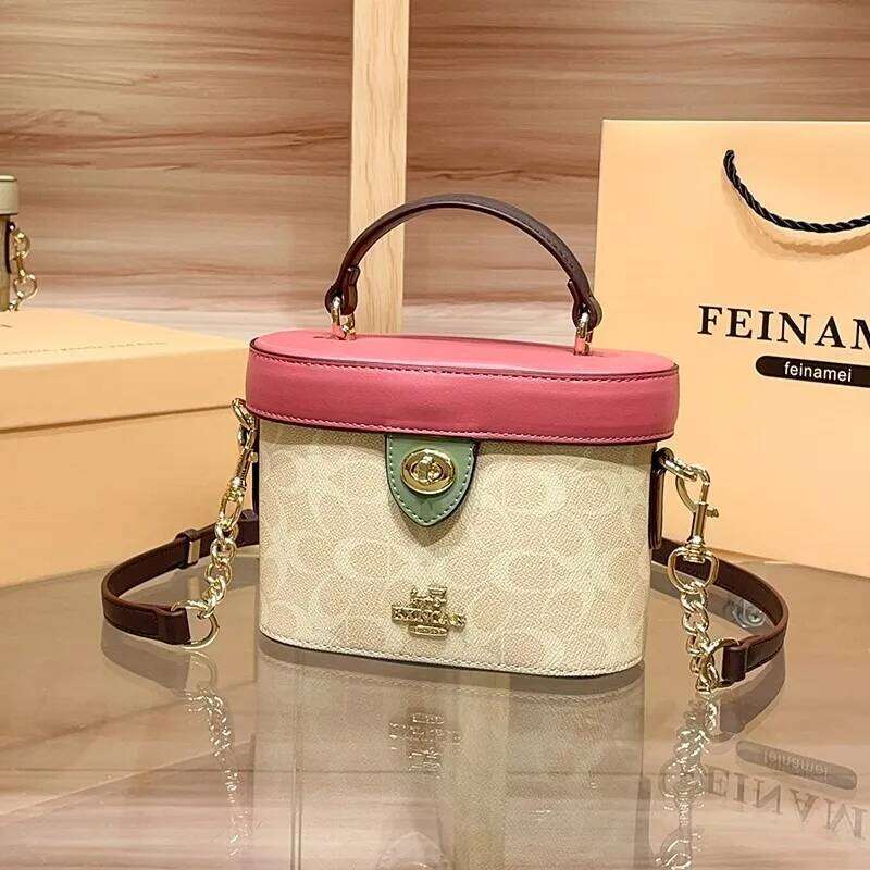 Women's handbag 2025 new light luxury bucket bag, high-end designer fashion shoulder crossbody bag