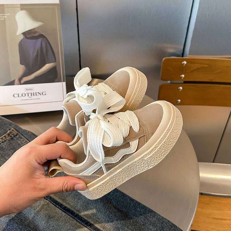 Children's 2024 Fall New Girls' Non-slip Soft Sole Casual Boys Light Canvas Sports Shoes Y260128