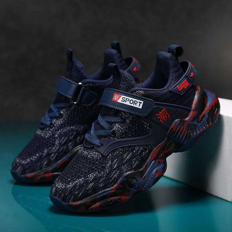 Children's Sports 2025 New Spring Mesh Breathable Comfortable Fashion Soft Sole Anti Slip Casual Running Shoes for Kids Y260128