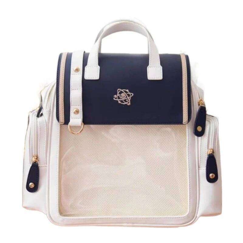 JK Girl Harajuku Transparent School Bag for Y2K Japanese Cute Ita Backpacks Women College Style Student Backpack
