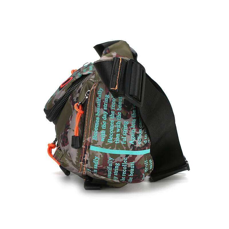 Multi-functional outdoor waist sports men's single shoulder cross-body waterproof chest bag, cycling and hiking large