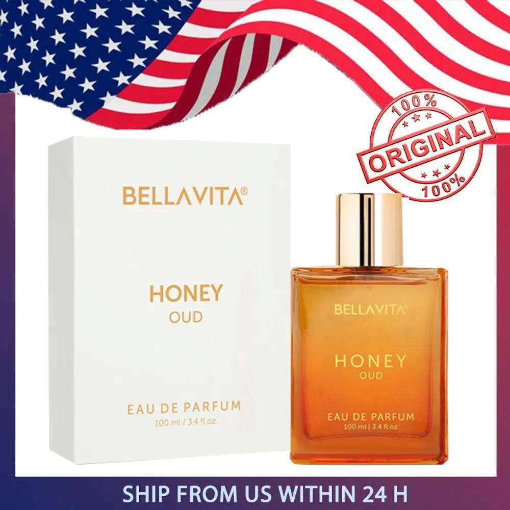 LUXURY HONEY OUD Spray Unisex Eau de Parfum Long Lasting Perfume for Man and Woman bellavita Holiday Gifts H260130