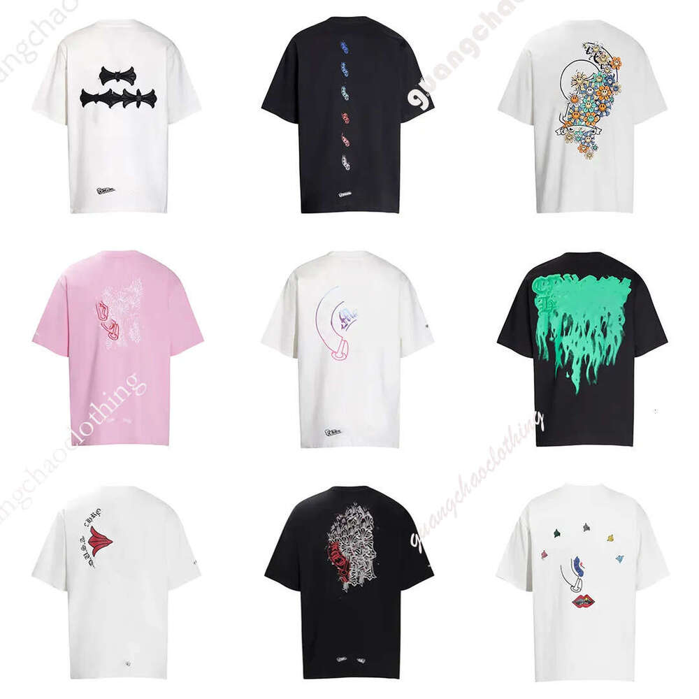 Designer T-shirt Embroidery Letter Cross Short Sleeve Streetwear Mens Womens Summer Breathable Tops