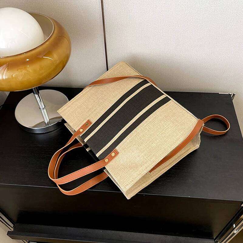 Shopper Tote Simple Canvas Ladies Handbags School Girls Book Bag Crossbody For Women Top Handle Bags XJ260130