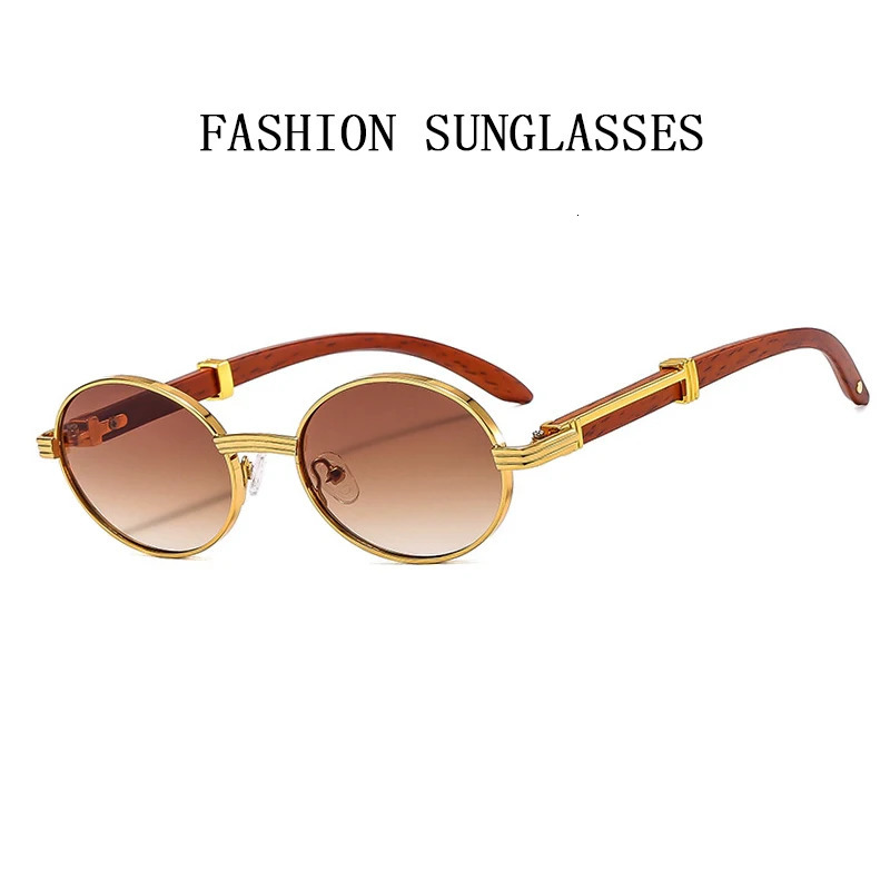 Oval Sunglasse Trendy Wooden Sunglasses Men Fashion Glasses Vintage Lentes De Sol Mujer Zonnebril 260120