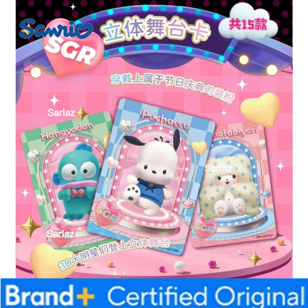 Sanrio New Original VANCARD'S Collection Cute Star Hello Kitty My Melody Rare Card Children's Favorite Treasure Gifts Toys H260130