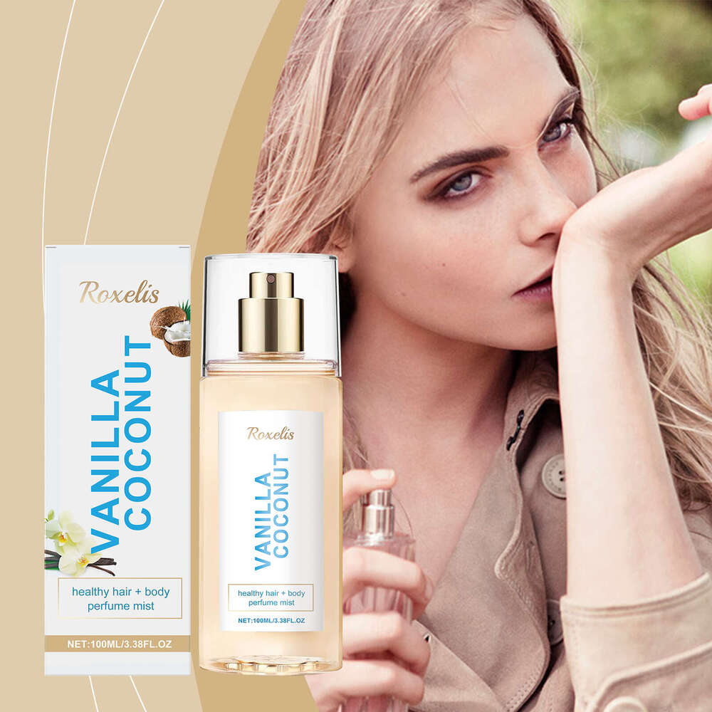 Roxelis Vanilla Coconut Body Spray Long-lasting Fragrance Exudes Unique Charm Fresh Romantic Portable Perfume S260131