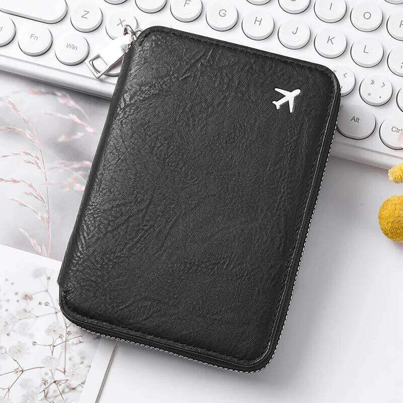 Large Capacity Ticket Organizer Card Zippered ID Case Holder Passport Wallets Travel Accessories