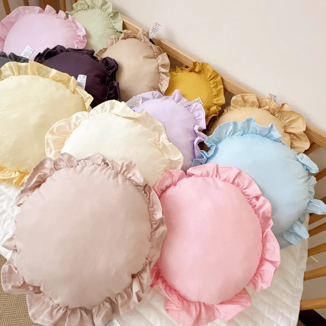 Perspnalized Nordic Style Cotton Solid Color Baby Pillow 3030cm born Children Kids Sleep Neck Pillows Baby Bedding Pillow 260124