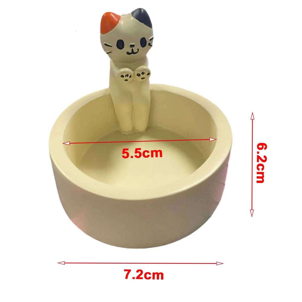 Cartoon Cat Candle Holder Cute Kitten Warming Itself Shape Candlestick Creative Aromatherapy Desktop Decorative Ornaments Y260131