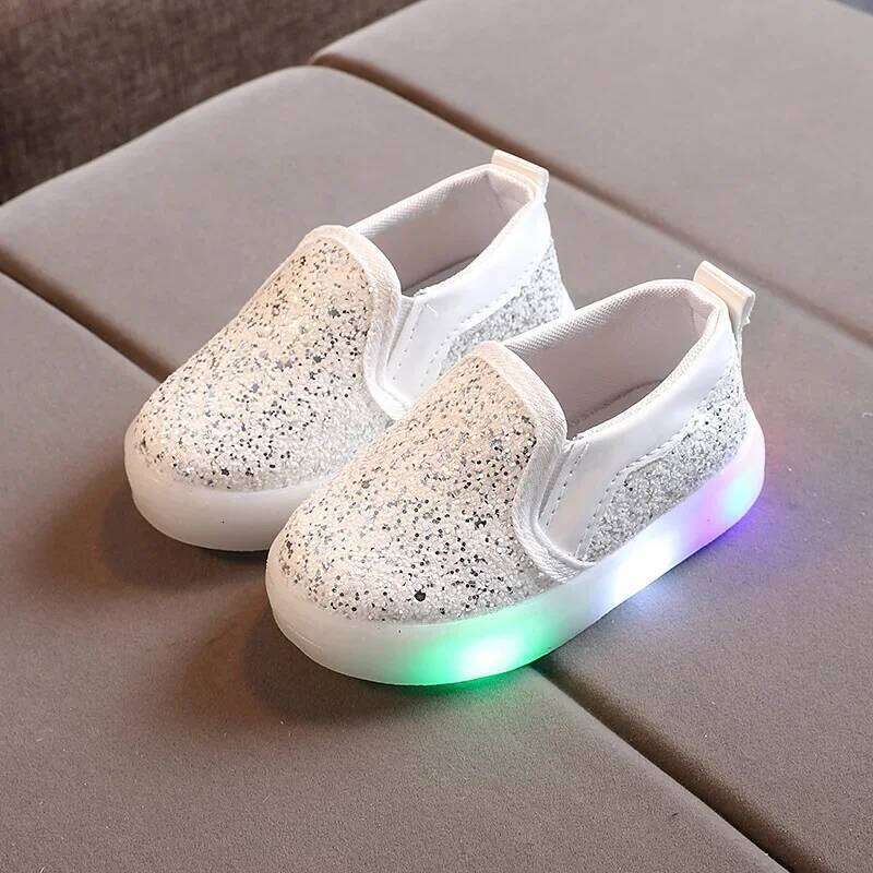 Tennis Autumn New Luminous Children Sneaker Boy Fashion Girl Breathable Light Kid Shoe Gril Casual Sport Shoes Y260128
