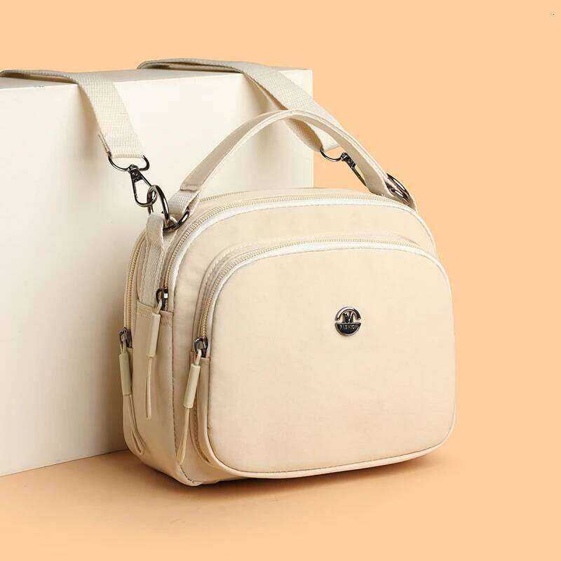 Fashion nylon bag, export-oriented multi-functional handbag, cross-border solid-colored shoulder crossbody small bag