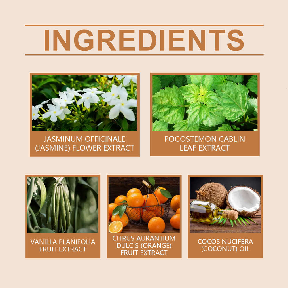 Roxelis Vanilla Scented Orange Roll-On Long-Lasting Fragrance Light Scent Date Charm Elegant Temperament Portable Perfume S260131