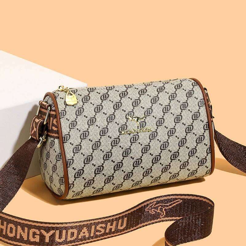 New trendy women's crossbody fashionable pillow wide shoulder strap large capacity middle-aged mother bag