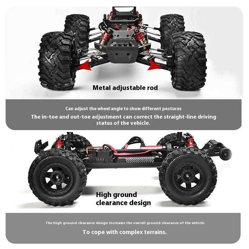 High-Speed Brushless RC Car 90KM/H 1:10 Scale Electric 4WD Off-Road Truck Toy With Shock Absorber 2.4Ghz Remote Control Vehicle Y260131