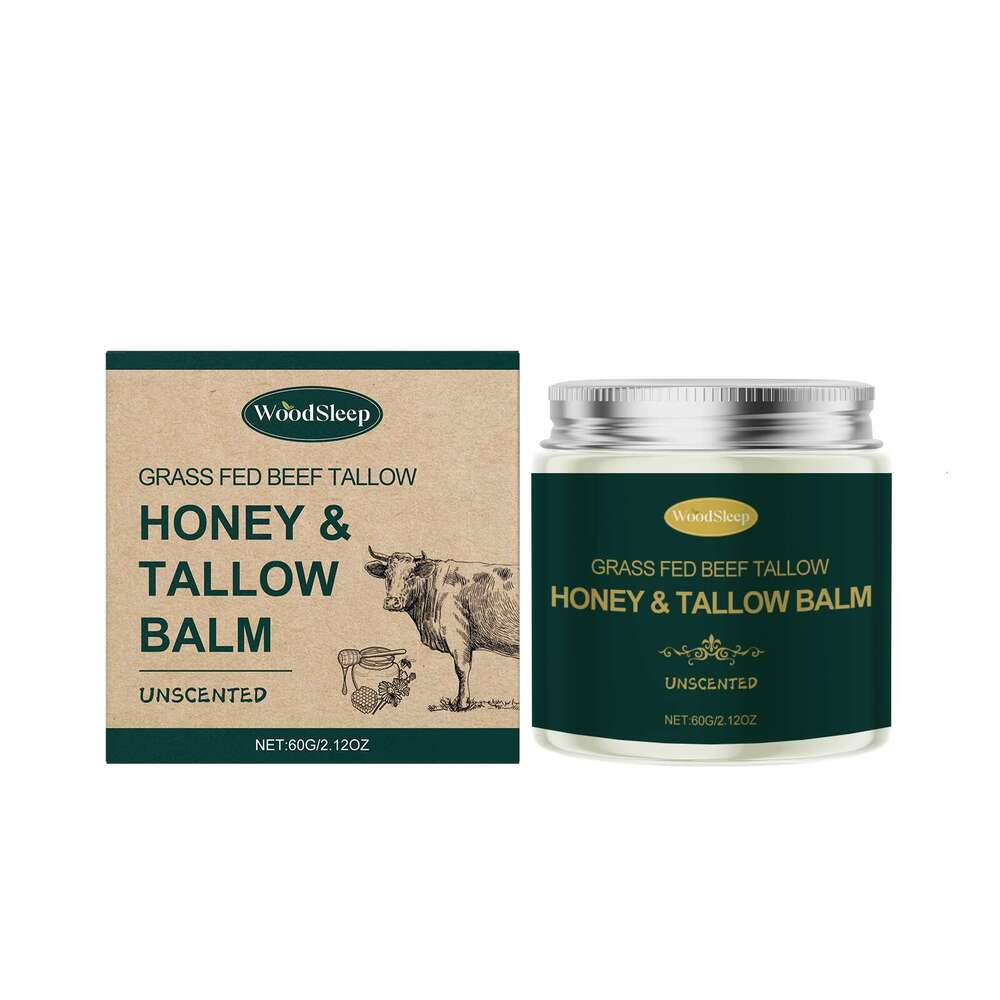 WoodSleep Cow Fat Honey Moisturizing Dry Gentle Friendly Nourishing Skin Care Face Cream S260131