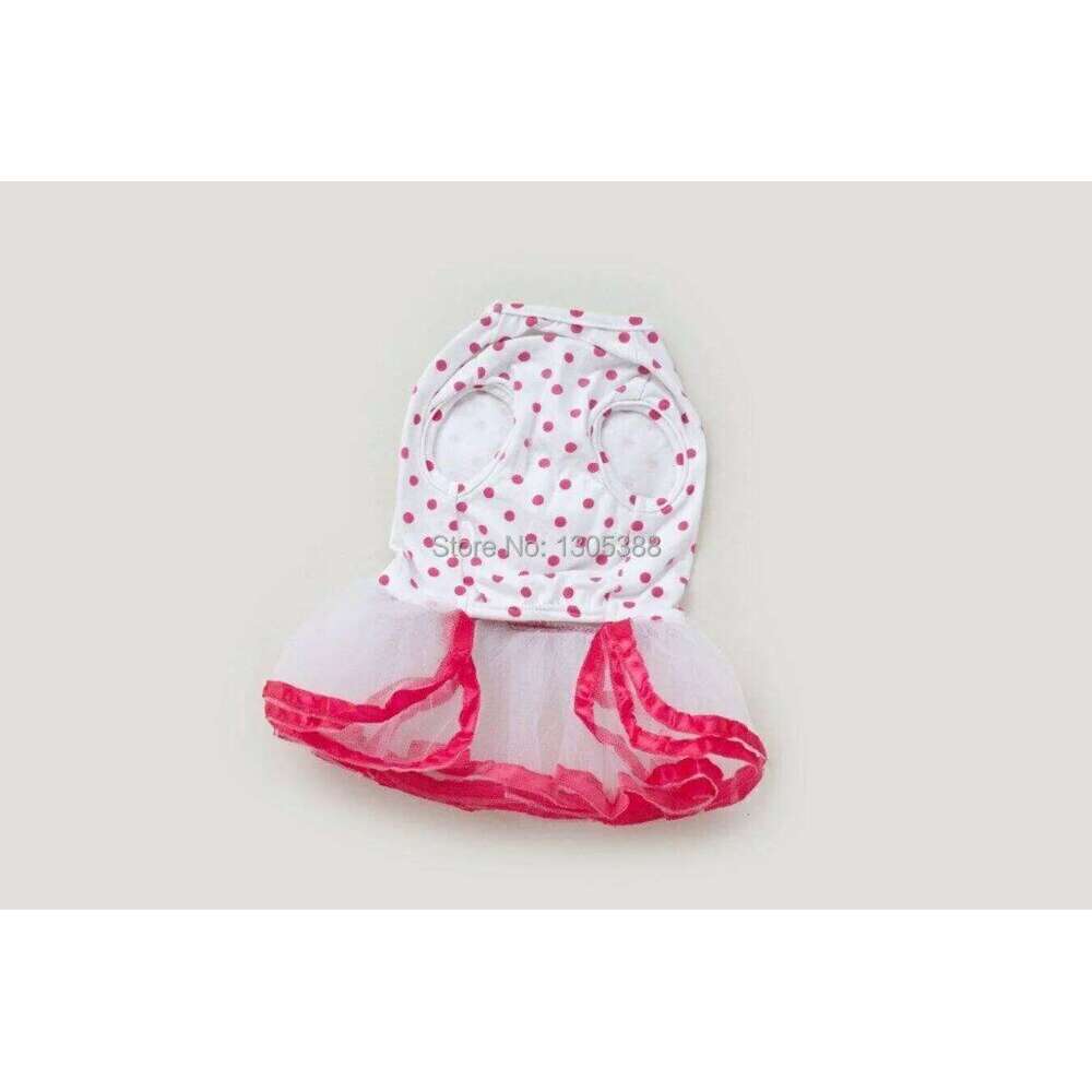 Summer Dog Dress for Small Dogs, Skirt Pet Princess Clothing, Dot Wedding Coat H260130