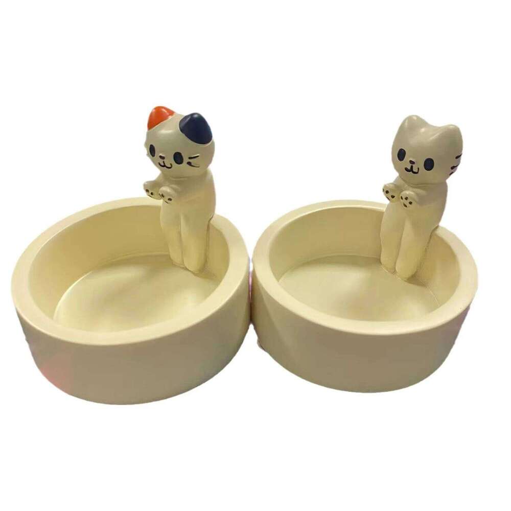 Cartoon Cat Candle Holder Cute Kitten Warming Itself Shape Candlestick Creative Aromatherapy Desktop Decorative Ornaments Y260131