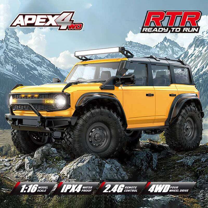 1:16 4WD Rc Car Full Scale 2.4G Off-Road Remote Control With LED Monster Trucks Race Cars Model Toys For Kids Adult Gifts Y260131