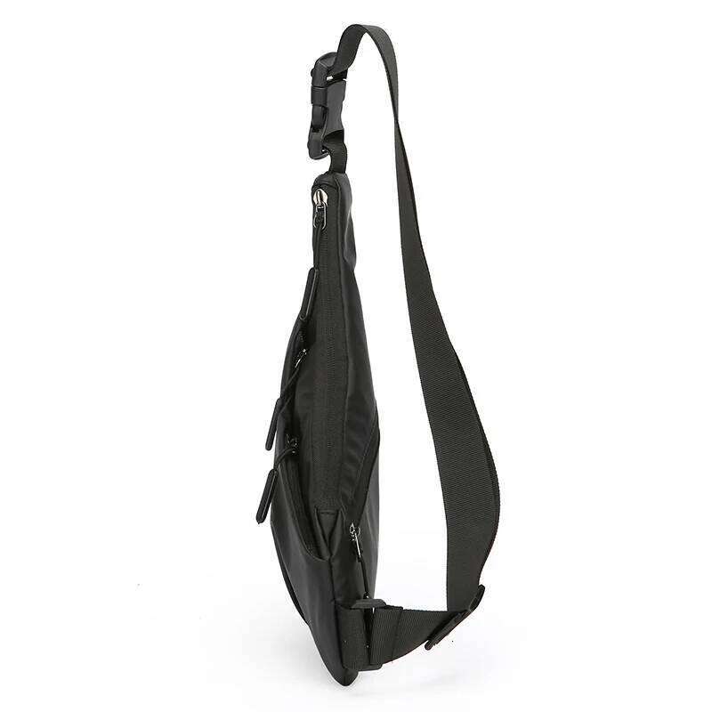 Men's slim stylish triangular-shaped bag with a simple shoulder strap for carrying, trendy casual, portable and practica