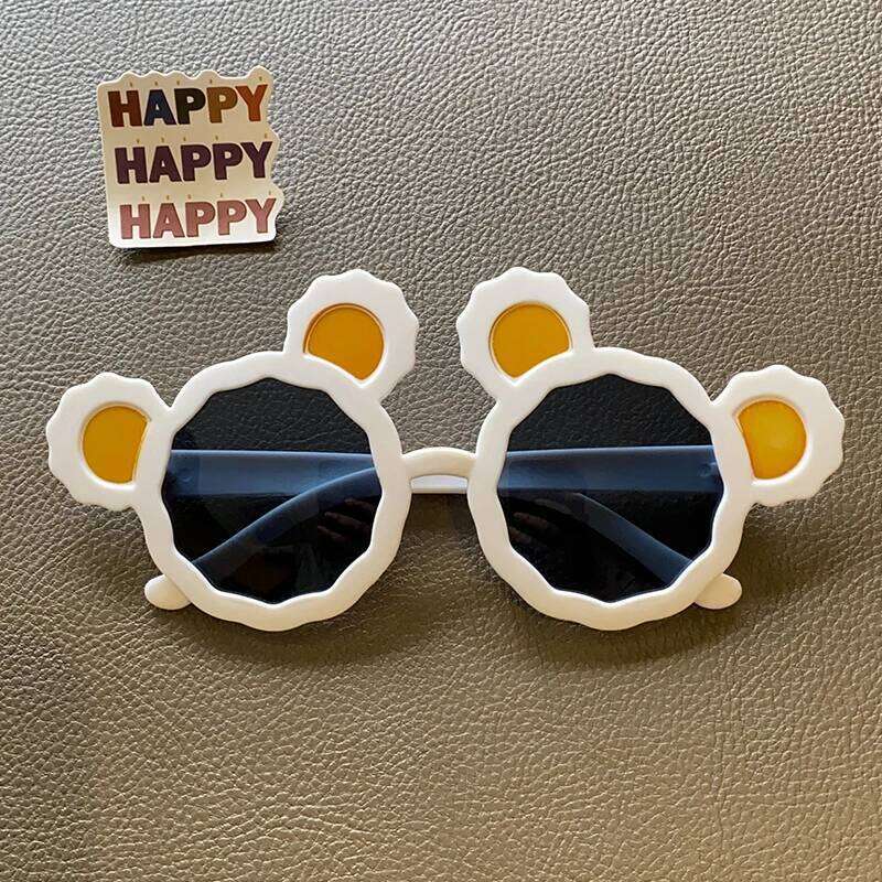 2023 Baby Girls Lovely Colors Bear Ears UV400 Acrylic Fashion Children Outdoor Protection Sunglasses Kids Sun Glasses H260130