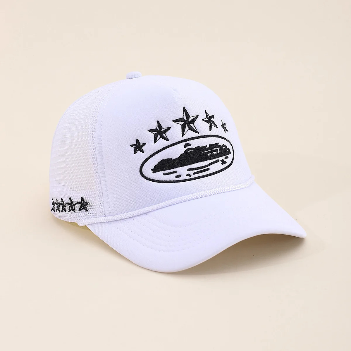 Unisex Men Women Cap Pentagram Embroidery Baseball Net Caps Spring Summer Outdoor Adjustable Casual Hats Sunscreen Hat 260120