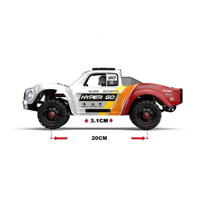 HYPER GO 14211 Rc 1/14 Short Course Truck 2852 Brushless Motor 47 KM/H Large Foot 4WD RC Remote Control Car Toy MJX Y260131
