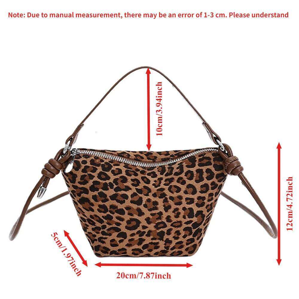 Fall Winter Retro Phone Small Women's 2025 New Fashion Leopard Print Handbag Versatile Crossbody Single Shoulder Bag