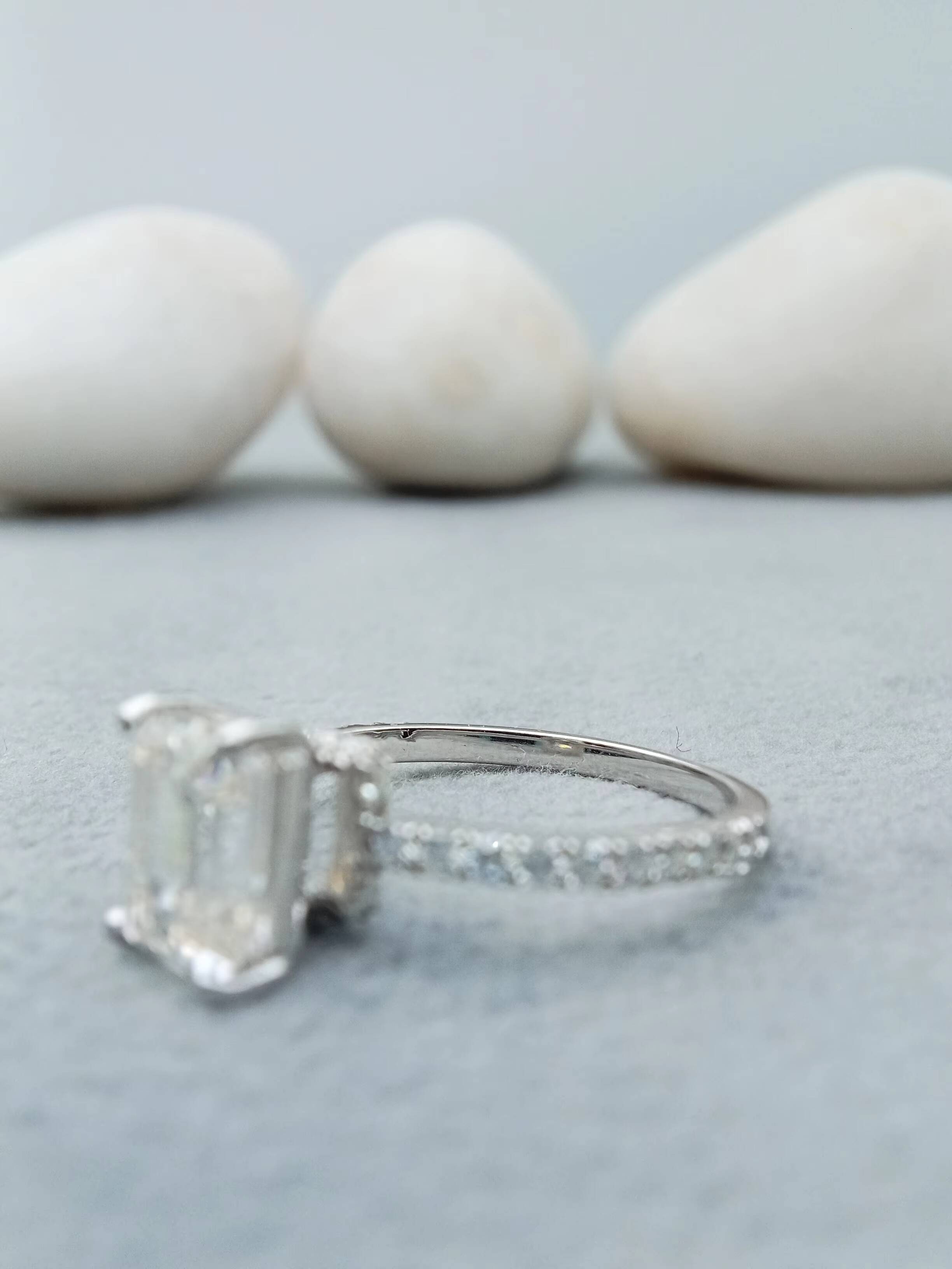 14K/18K White/Yellow Gold 20ct Brilliant Cut VVS Lab Grown Diamond Solitaire Engagement Wedding Ring IGI Certified Gold Plated