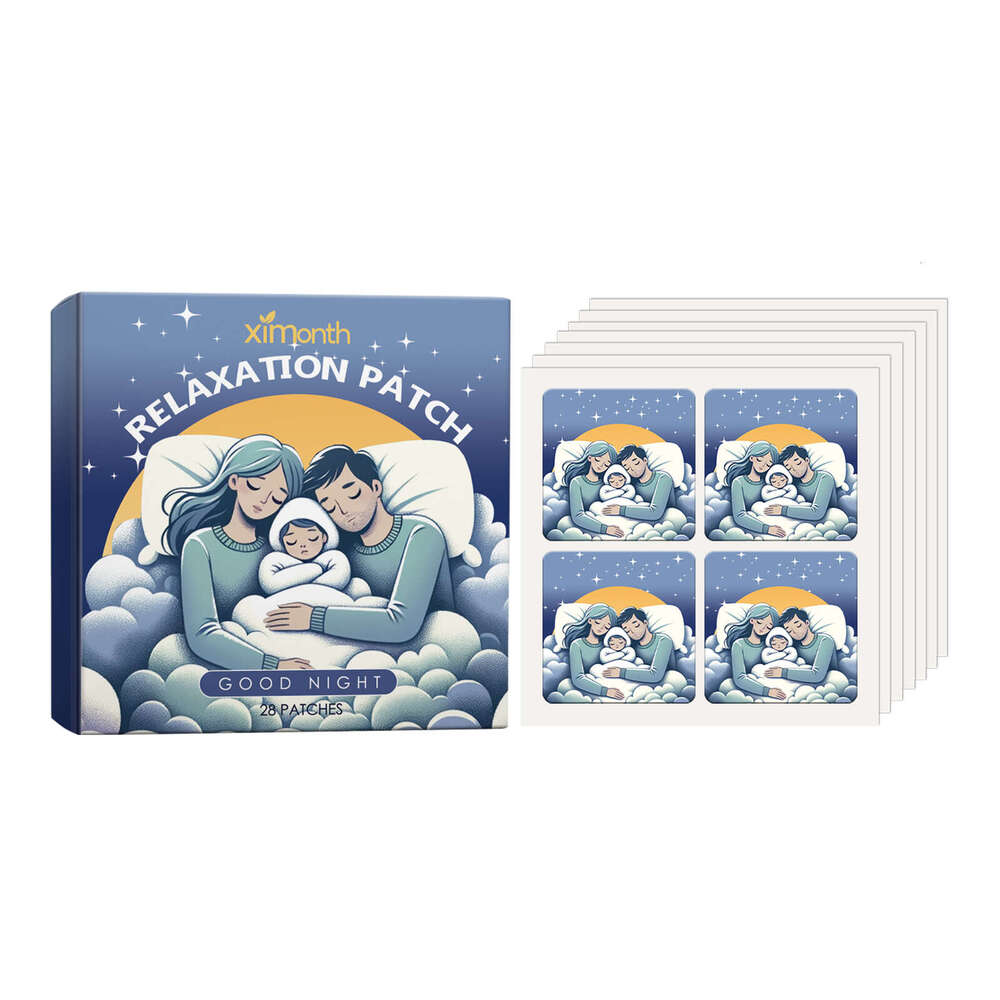 Ximonth Goodnight Cartoon Care for Relieve Discomfort Relax Body and Mind Sleep Stickers S260131