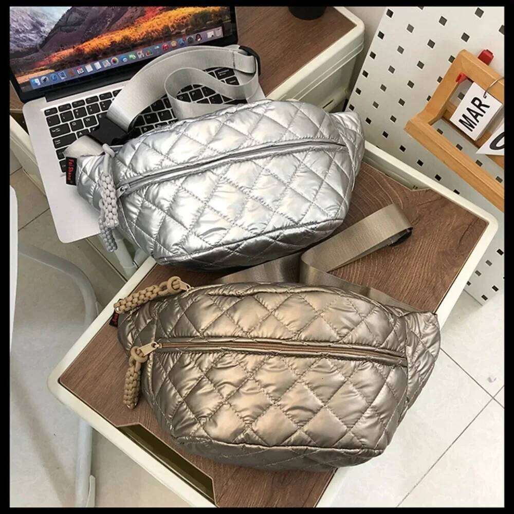 Couple Quilted Chest Fashion Casual Crossbody Purse Shoulder Bag Travel Hiking Cycling for Christmas Gift