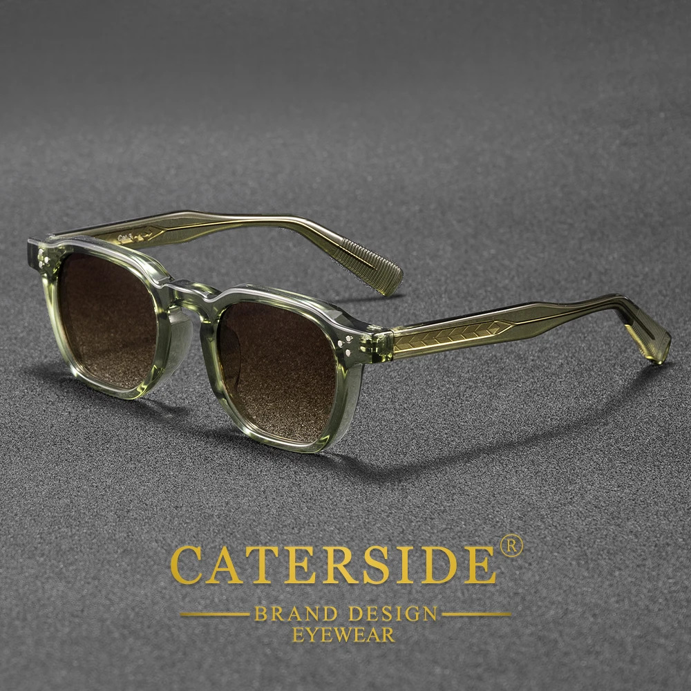 CATERSIDE Retro Punk Men Sunglasses Small Frame Square Personalized Sun Glasses Women Travel Party Business Festival Gift 260126