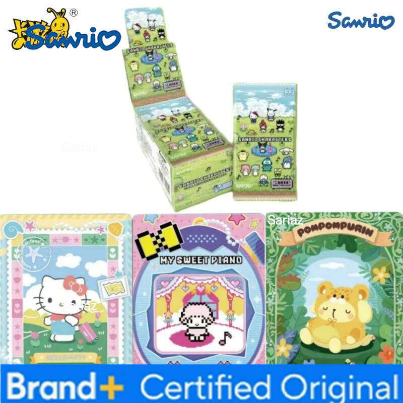 Sanrio KAYOU Official Genuine Animation Cartoon Game Hello Kitty Kuromi Peripheral Toys Collection Card Toy Gift H260130