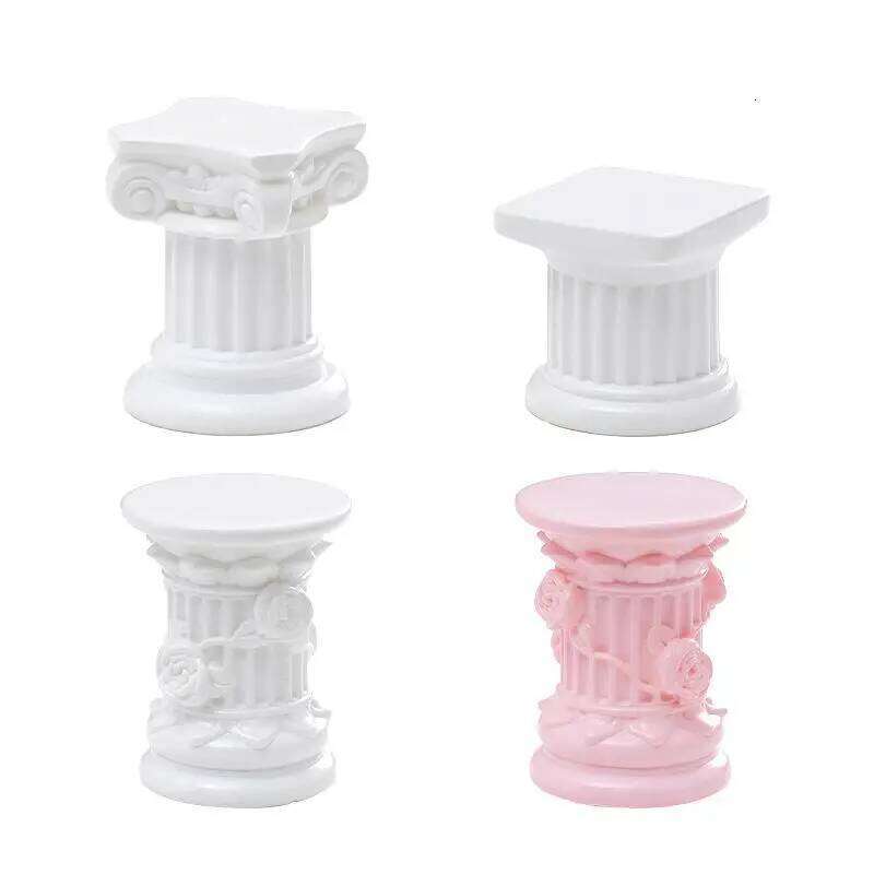 PeaceRoman Pillar Greek Column Statue Pedestal Candlestick Stand Figurine Indoor Home Dinning Room Garden Scenery Decor Y260131