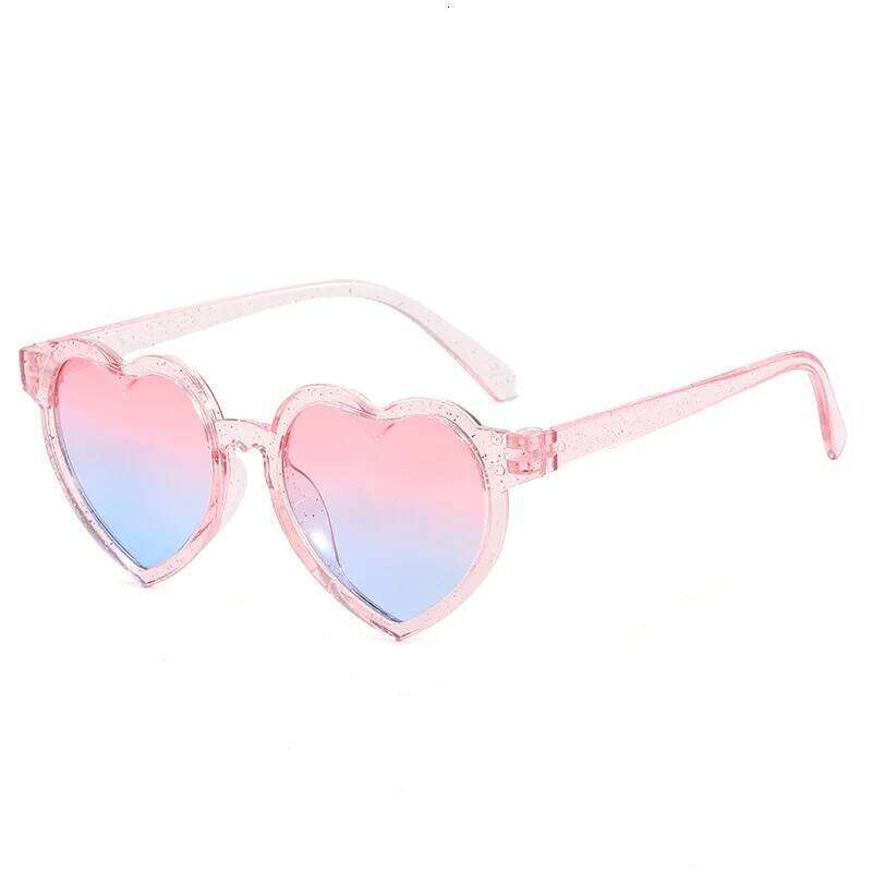 Trendy Heart-Shaped UV400 Kids Sunglasses, Candy Color Children Shades for Baby Eyewear Toddler Boys & Girls Sun Glasses H260130