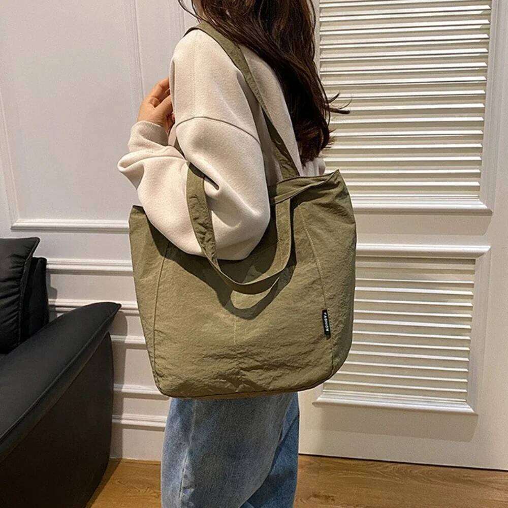 Underarm for Women Casual Japanese Sle Nylon Waterproof Single Shoulder Large Capaci Student Commuting Class Bag Handbags