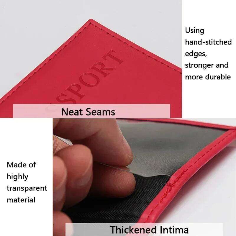 1PC Fashion New PU Women Couple Models Girls Travel Passport Cover Unisex Case Man Card Holder Wallet