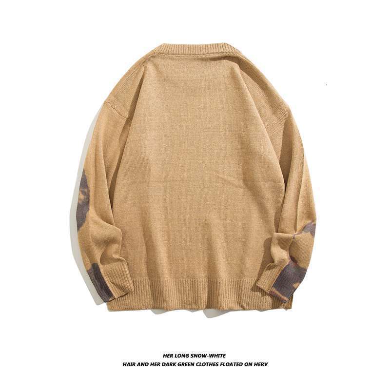 Chinese Style National Trend Spring And Autumn New Men's Trendy Loose Handsome Outerwear Versatile Round Neck Knitted Sweater Luanyun Luanyun