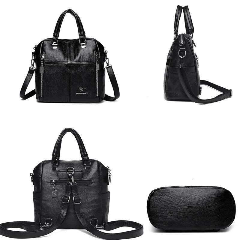 Hot Sale High Quality Leather Women Shoulder Multifunction Travel Backpack School Bags for Girls Bagpack Mochila