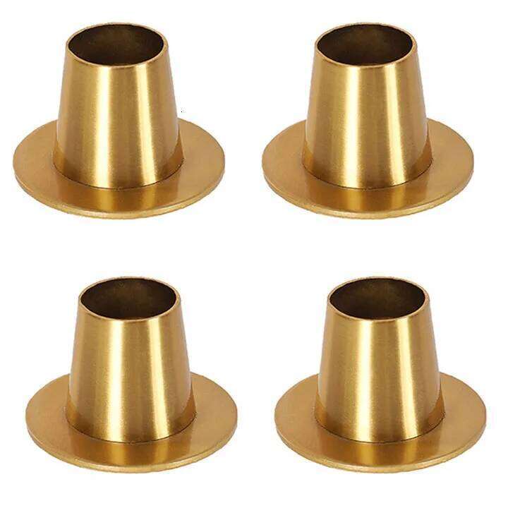 4Pcs Black/gold Candle Holders Retro Candlestick Stand Dining Tables Decor for Home Wedding Party Anniversary Housewarming Gifts Y260131