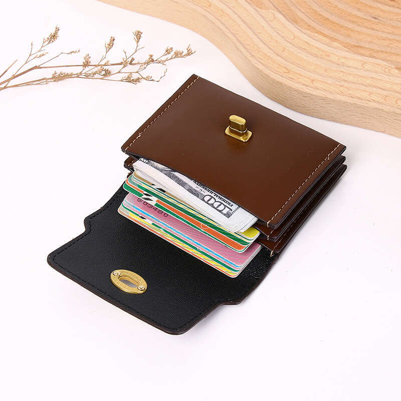 New Dopamine Style Womens Card Holder Wallet Short Fashion Multi-color Multi-card Slot Card Holder with Zipper H250806
