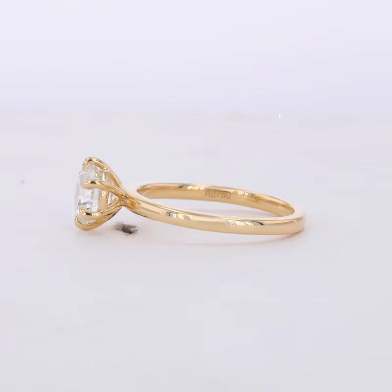 Starsgem D E F Color VVS-VS IGI Certified 18k Yellow Gold Lab Grown Diamond Cvd Diamond Ring